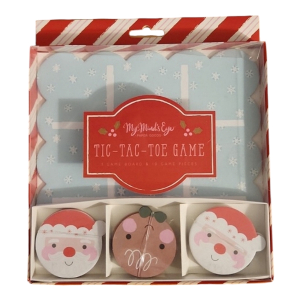 My Minds Eye Holiday Christmas Tic-Tac-Toe Game Cardboard
